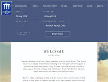 Tablet Screenshot of morarhotel.co.uk